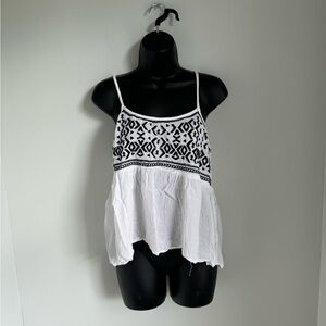 Sim & Sam White and Black Camisole Size XL
